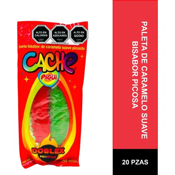 Caramelo Suave Mexicano Cachetada Con Ají Bisabor 20 Piezas