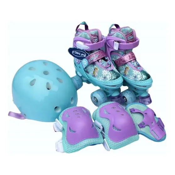 Patines 4 Ruedas O Lineal Original Marca Oka Modelo Frozen 