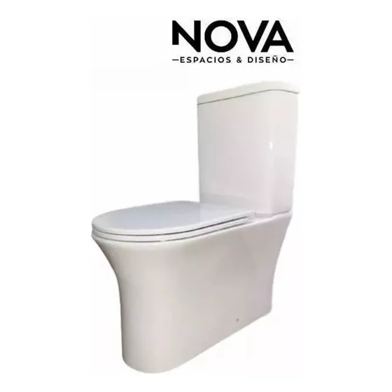 Nova Wc Neo Square Blanco Brillante Descarga Pared 