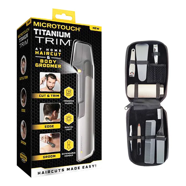 Afeitadora Inalámbrica Microtouch + Kit De Aseo Personal