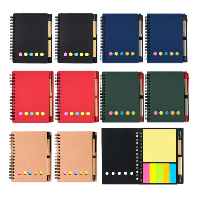 Mini Libreta Alemana Cuaderno Profesional Nota Adheribl 10pz