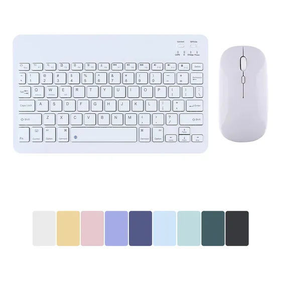 Conjunto De Teclado E Mouse Bluetooth Para Android/apple