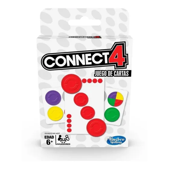 Juego De Cartas Connect 4 Hasbro Original Amv