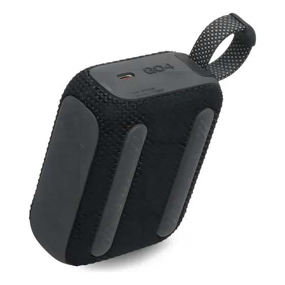 Bocina JBL Go JBLGO4BLK GO4 portátil con bluetooth waterproof negra | Cuotas sin interés