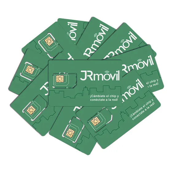 Paquete Distribuidor 10 Chips Jrmovil Para Celular 