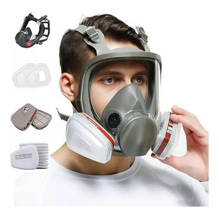 6800 Máscara De Gas Respirable + 2 Filtros De Algodón Homex 6800 Máscara De Gas Respirable + 2 Filtros De Algodón Homex