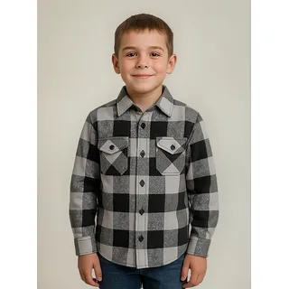 Camisa Xadrez Flanelada Infantil Menino Manga Longa Inverno Camisa Xadrez Flanelada Infantil Menino Manga Longa Inverno