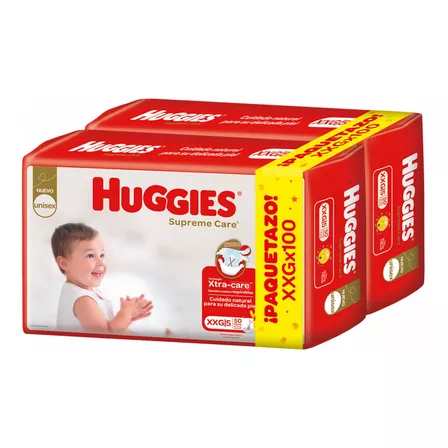 Huggies Supreme Care Xxg (+14 Kg) - X100