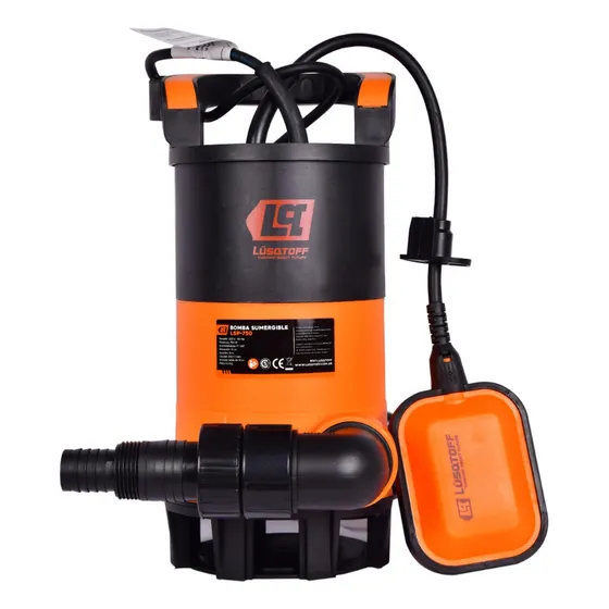Bomba Sumergible Lusqtoff 1hp 200l/min 10mts C/filtro Lsp750 Color Naranja