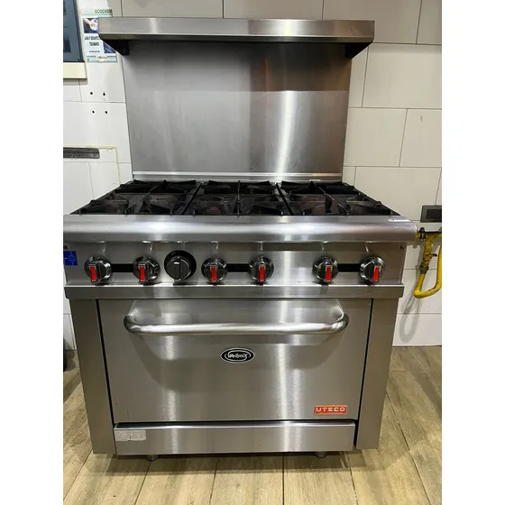 Estufa De 6 Hornillas Con Horno