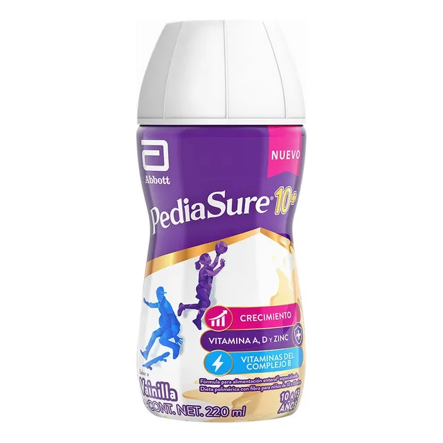 Pediasure 10+ Vainilla, 237 Ml Alimentación De 10 A 15 Años. Vainilla