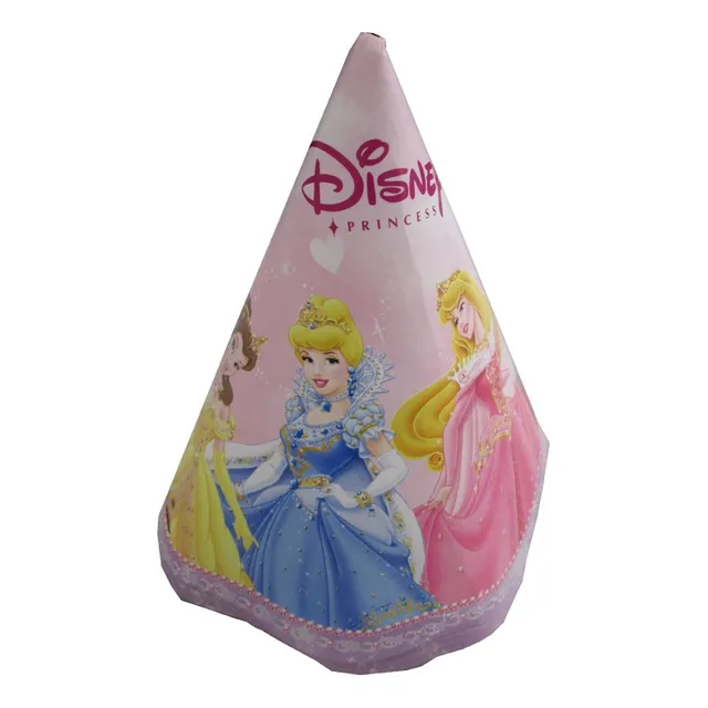 Cotillón Gorros Cumpleaños X8 - Princesas Y Campanita