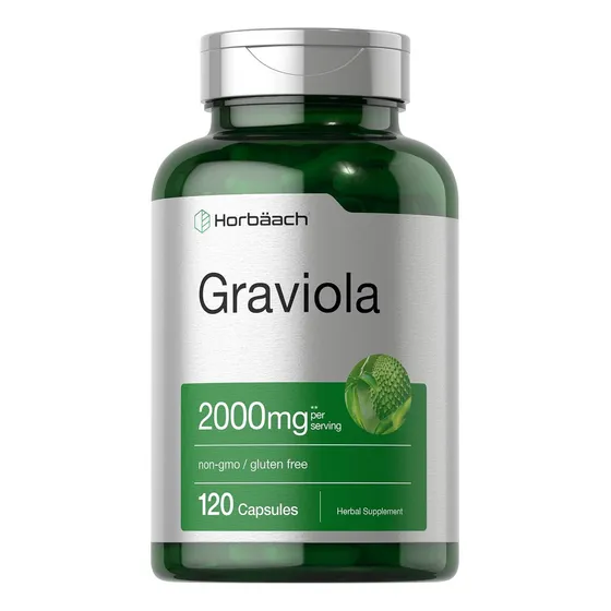 Suplemento Horbaach De Fruta Graviola 2000 Mg Capsulas 120u Sabor Sin Sabor