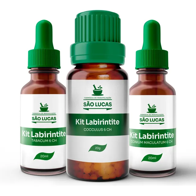 Kit Homepático Labirintite Nunca Mais C/3 