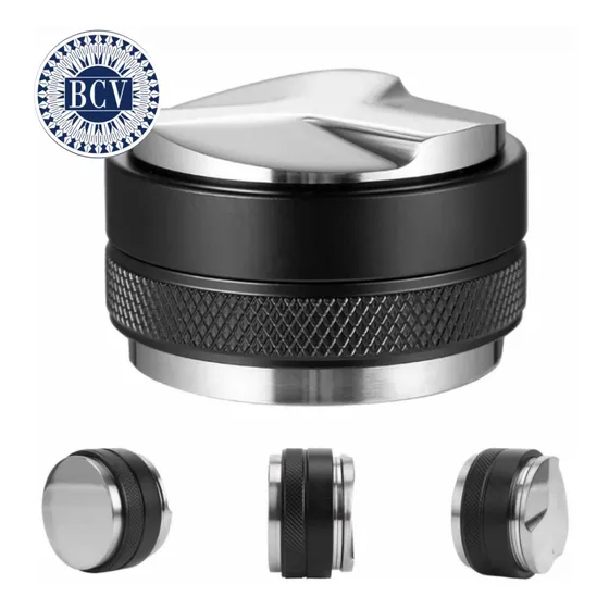 Tamper Y Distribuidor De Cafe Barista 58mm Acero Inox. 2en1