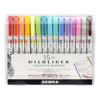 Marcadores Creativos Mildliner Plumones Doble Punta Estuche 15 Piezas Zebra. Marcadores Creativos Mildliner Plumones Doble Punta Estuche 15 Piezas Zebra.
