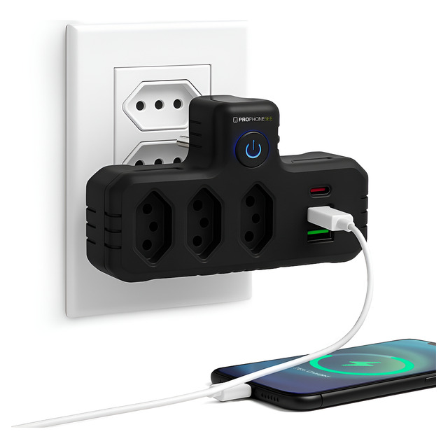Benjamim Adaptador Universal Tomada Usb Tipo C Filtro Linha Benjamim Adaptador Universal Tomada Usb Tipo C Filtro Linha