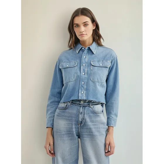 Camisa Mujer Denim Chevignon 411f001 Azul