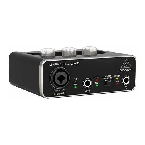 Behringer U-phoria Um2 Interfaz Audio Usb 2x2 Elite Pro