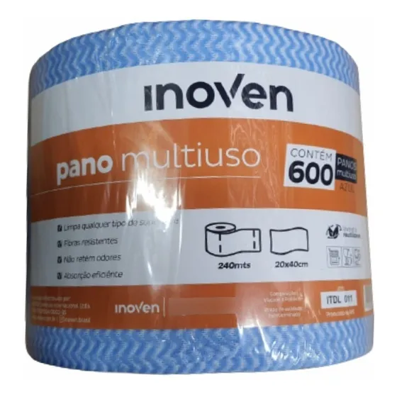 600 Panos Multiuso Luxo Tipo Perfex Mr. Plus 20x40cm Inoven