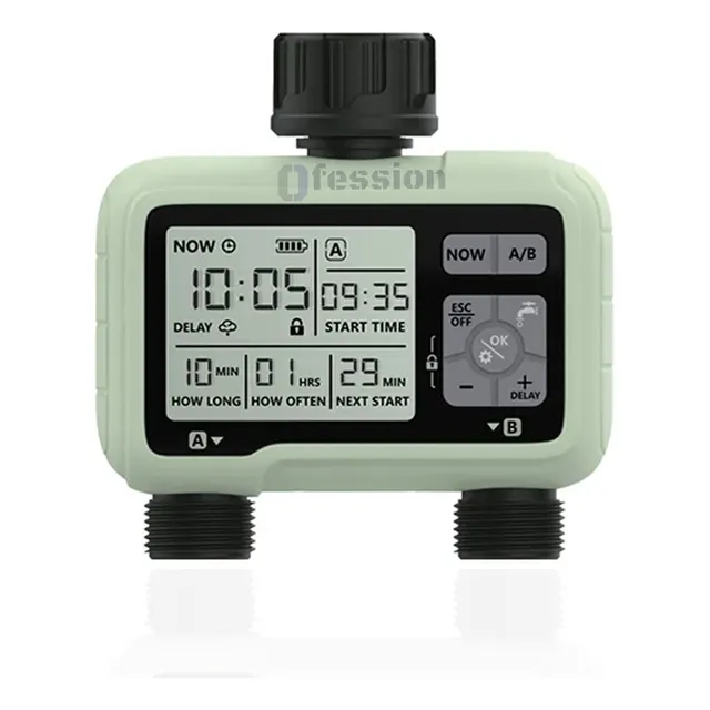 Temporizador  Riego Automático Electrónico 2 Salidas Jardin