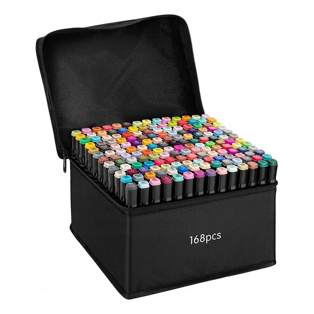 168 Plumones Touch de Doble Punta en estuche