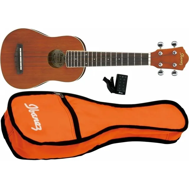 Ibanez Iuks5 LG Ukulele Soprano Profesional Funda Afinador