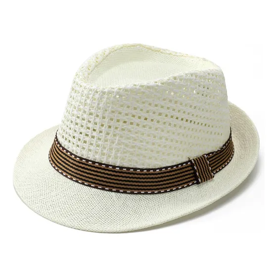 Sombreros De Fedora De Paja Para Hombres, Sombrero Cubano