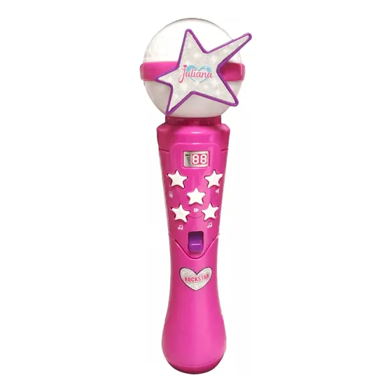 Juliana Micrófono Karaoke Con Luz Y Sonido
