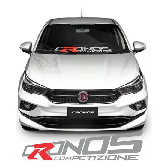 Calcos Fiat Cronos Competizione Gris / R En Rojo