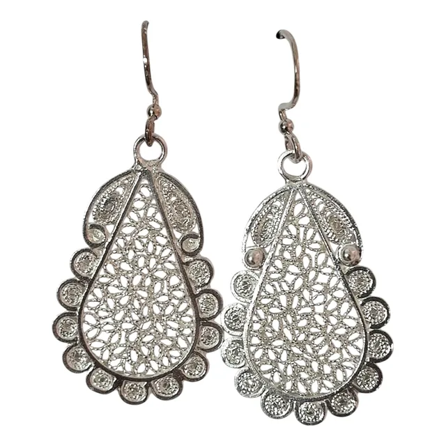 Aretes Plata Ley 950 Filigrana Mompox