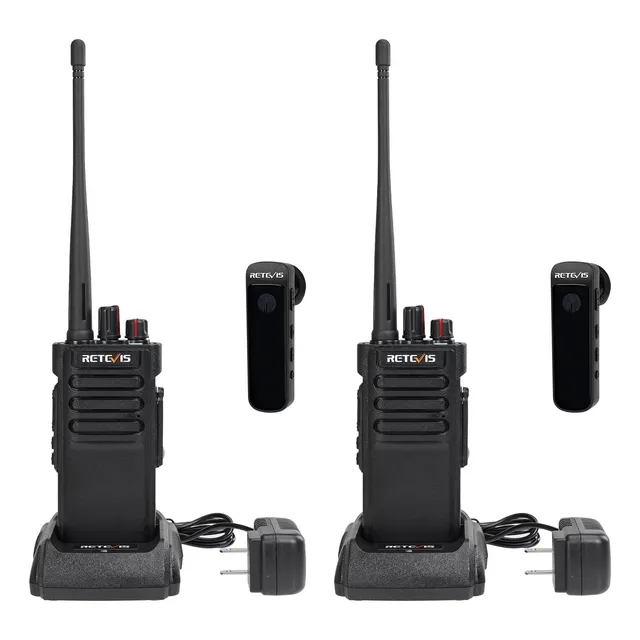 Retevis Rt29d Dmr Walkie Talkie Largo Alcance Auricular Mano