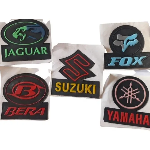 Emblema De Caucho Para Moto Jaguar, Bera, Susuki,fox  10 Uni