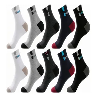 Kit 12 Pares Meias Cano Longo Alto AlgodĂŁo Academia Sport Kit 12 Pares Meias Cano Longo Alto AlgodĂŁo Academia Sport
