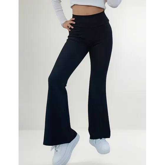 Calzas Pata Elefante Flare Pants Mujer