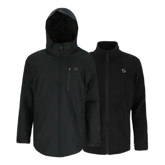Parka 3 En 1 Parbat Hombre Negro Doite