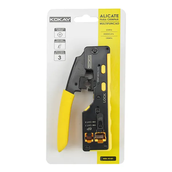 Kokay SC-671 alicate para crimpar multifunção