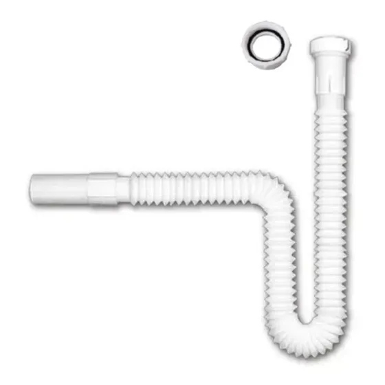 Sifón Acordeón Extensible Corrugado Para Lavamanos 1 1/4   