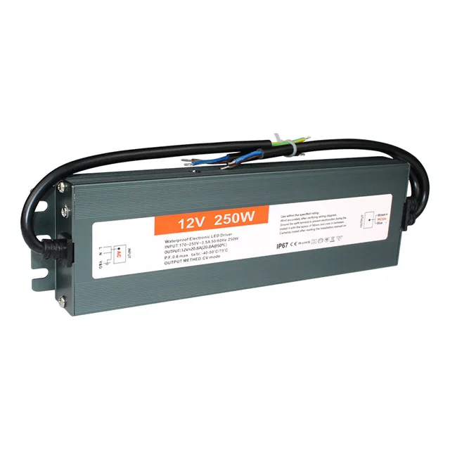 Fuente Poder 12v 250w 20.8a Transformador Exterior Ip67