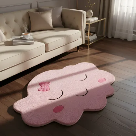 Tapete Rosa Nuvem Infantil Pelucia