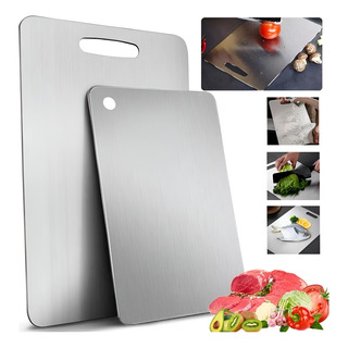 Tablas De Picar Alimento De Cocina Acero Inoxidable 2pzs Tablas De Picar Alimento De Cocina Acero Inoxidable 2pzs