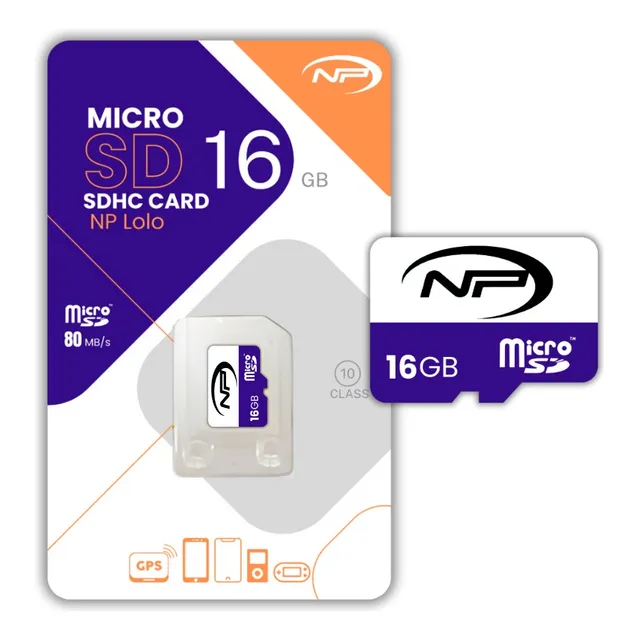 Memoria Micro Sd 16gb Marca Np Clase 10 80mbs Celular Tablet