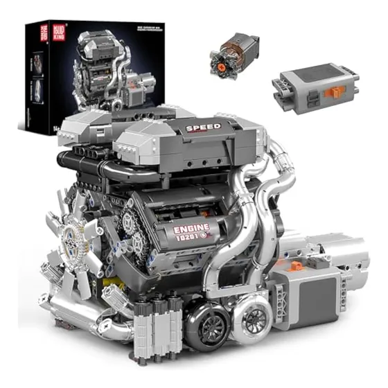 Mould King Kit De Modelo De Motor 10201 W16,