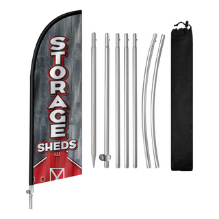 Qsum Storage Sheds Flag For Business Storage Sheds Signs 8ft Qsum Storage Sheds Flag For Business Storage Sheds Signs 8ft