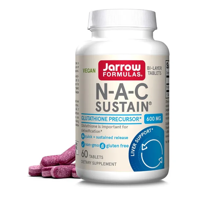 N-acetil-l-cisteína 600 Mg Jarrow Formulas 60 Tabletas