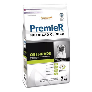 Ração Premier Nutrição Clínica Obesidade Cães Adultos Pequeno Porte 2 Kg Ração Premier Nutrição Clínica Obesidade Cães Adultos Pequeno Porte 2 Kg