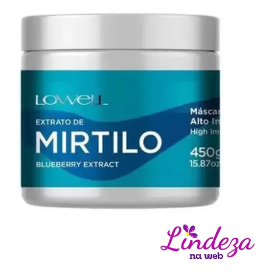 Máscara Alto Impacto Mirtilo Lowell 450g