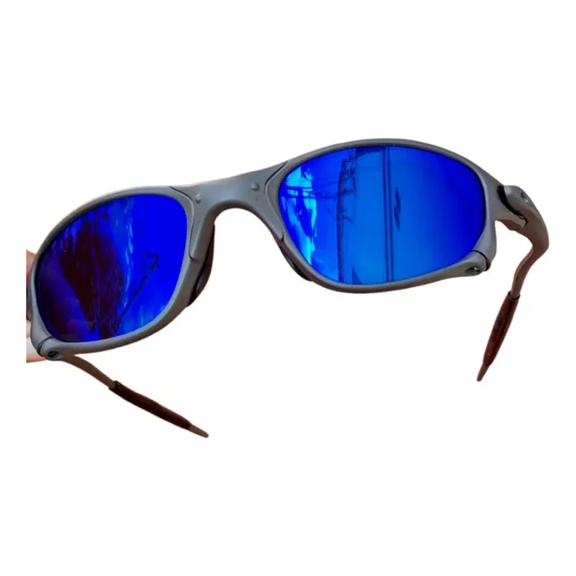 Oculos De Sol Juliet Tio2 Kit  Doublexx Lupa Azul Xmetal Top