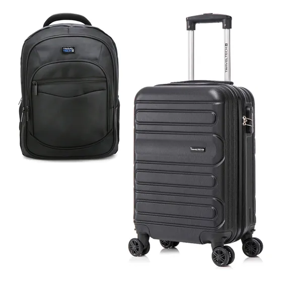 Set Valija Chica + Mochila Viaje Grande Carry Hombre Mujer