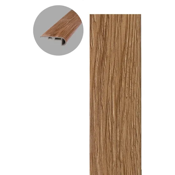 Zoclo Remate Para Piso Spc Tipo Duela Vinilica Wpc Roble